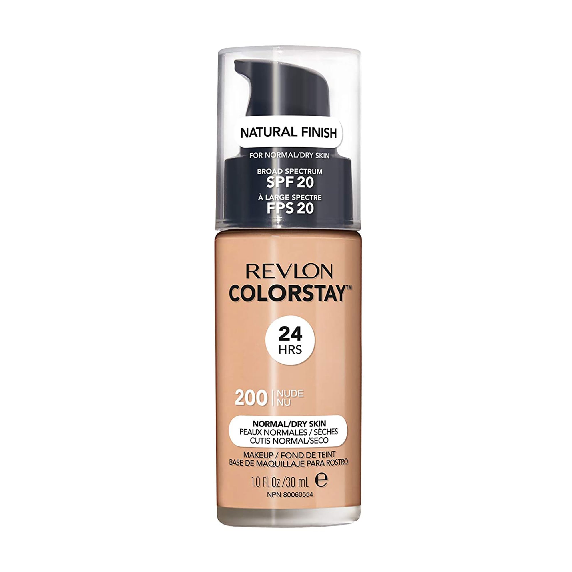 Уцінка! Тональний крем для обличчя Revlon ColorStay Makeup for Normal/Dry Skin SPF 20 для нормальної та сухої шкіри, 200 Nude, 30 мл