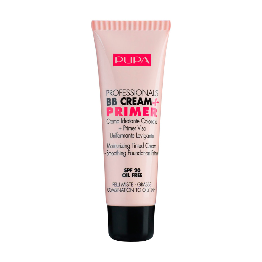 Уцінка! Тональний крем Pupa Professionals BB Cream + Primer SPF 20 01 для комбінованої та жирної шкіри, 50 мл